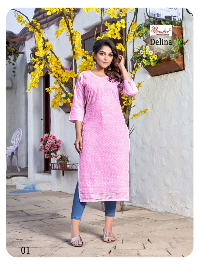 Rang Delina Regular Wear Wholesale Designer Kurti Catalog